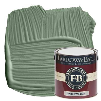 Farrow & Ball - Estate Eggshell - Peinture Satinée - 79 Card Room Green - 2,5 Litres