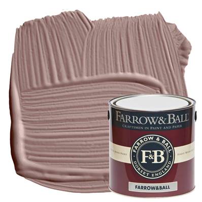 Farrow & Ball - Estate Eggshell - Peinture Satinée - 295 Sulking Room Pink - 2,5 Litres