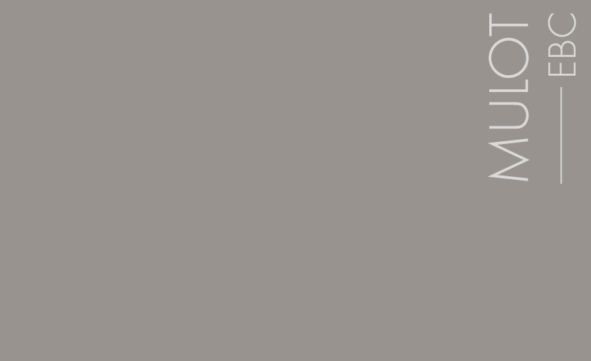 Couleur Mulot : Un gris chaud, sans aucun reflet bleu, couleur la plus intense du dgrad Monvitrier et Arapawa 