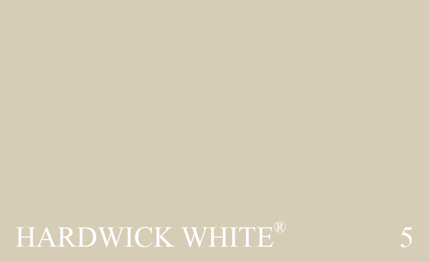 Couleur Peinture Farrow & Ball 05 Hardwick White : Couleur neutre. Le coloris utilis pour rafrachir lancien lait de chaux blanc  Hardwick Hall. Une couleur quil est difficile de qualifier de blanche, sauf sur de grandes surfaces ou en association avec des couleurs trs fonces.