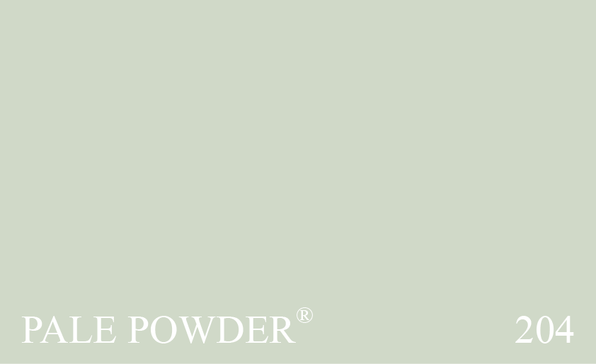 Couleur 204 Pale Powder : Une version ple, moins colore, du no. 236 Teresa's Green.