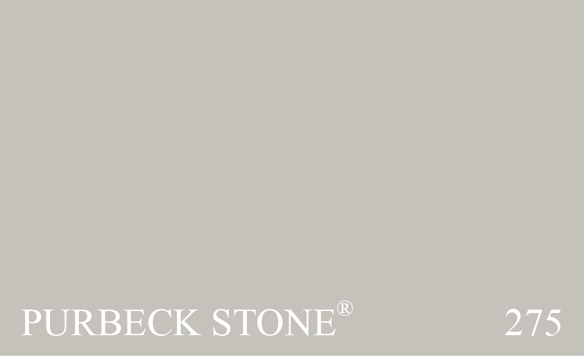 Couleur Peinture Farrow & Ball 275 Purbeck Stone : Un neutre plus puissant qui ressemble  la pierre que lon trouve sur lle de Purbeck. Une couleur qui sharmonise  la perfection  Ammonite et Cornforth White.