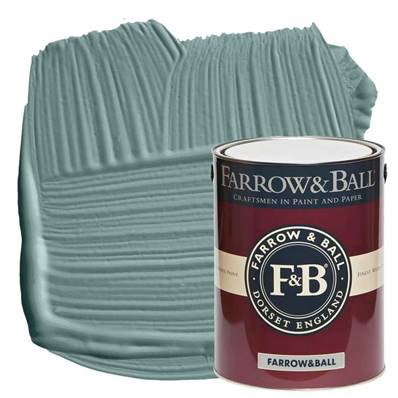 Farrow & Ball - Estate Eggshell - Peinture Satinée - 85 Oval Room Blue - 5 Litres