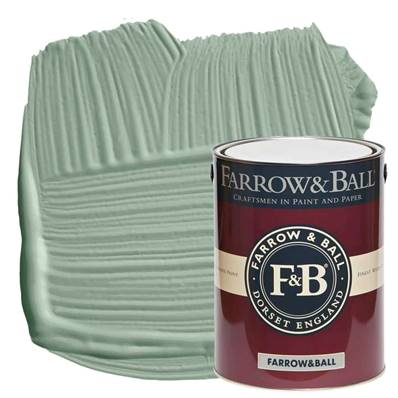 Farrow & Ball - Estate Eggshell - Peinture Satinée - 84 Green Blue - 5 Litres