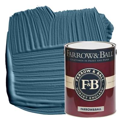 Farrow & Ball - Estate Eggshell - Peinture Satinée - 281 Stiffkey Blue - 5 Litres