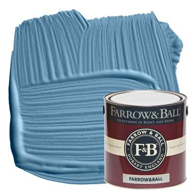 Farrow & Ball - Estate Eggshell - Peinture Satinée - 237 Cook's Blue - 2,5 Litres
