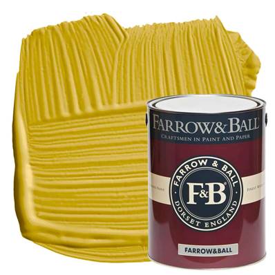 Farrow & Ball - Estate Eggshell - Peinture Satinée - 51 Sudbury Yellow - 5 Litres