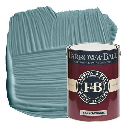 Farrow & Ball - Estate Eggshell - Peinture Satinée - 86 Stone Blue - 5 Litres