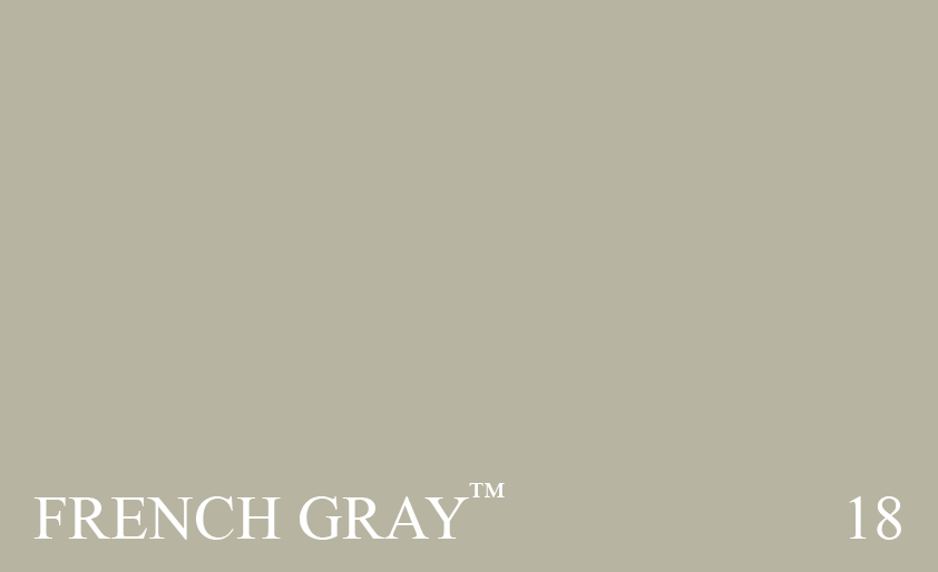 Couleur Peinture Farrow & Ball 18 French Gray : Trs utilise dans les papiers peints du XIXme sicle.