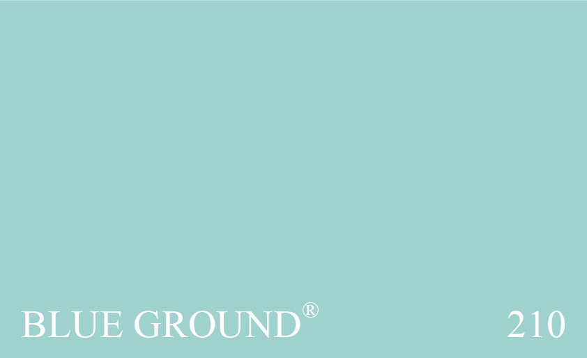 Couleur 210 Blue Ground : Une couleur de fond de papier peint, initialement utilise dans nos collections  Damask .