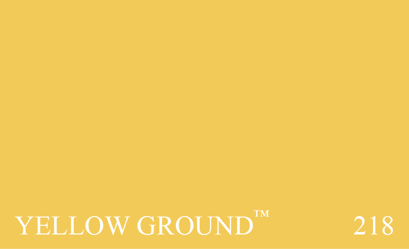 Couleur Peinture Farrow & Ball 218 Yellow Ground : Lune de nos couleurs de fond jaune pour papier peint.