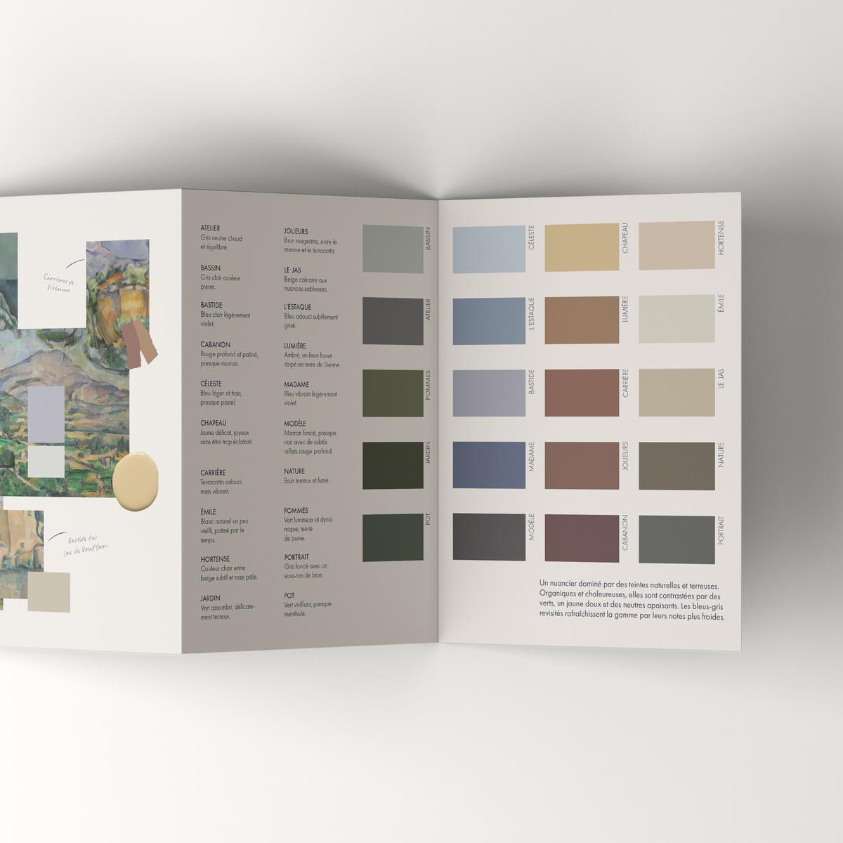 Intérieur nuancier la Collection Cezanne - Sur les traces de Cezanne